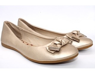 Arany masnis balerina cipő
