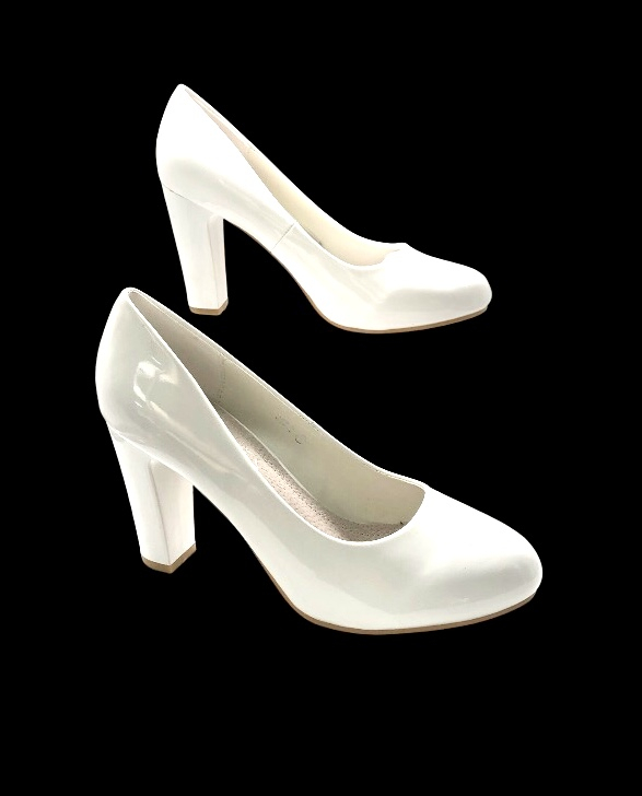 Fehér Lakk Női Cipő